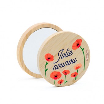 Wooden pocket mirror Jolie...