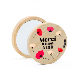 Wooden pocket mirror Thanks...