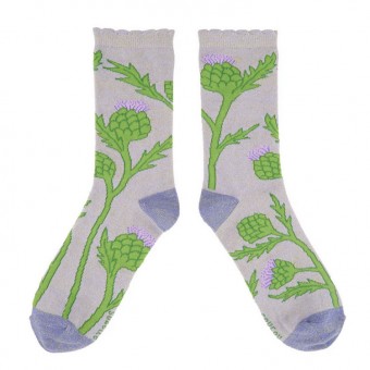 Sequined artichoke socks...