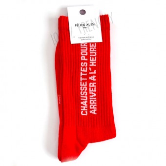 On-time socks for Félicie...