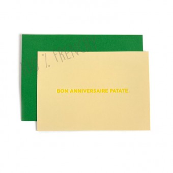 Happy birthday card Patate...