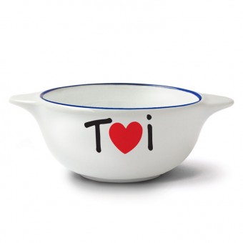 Breton bowl You heart Pied...