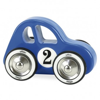 Little blue wooden car...