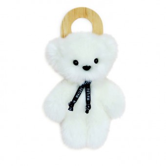 Little white teddy bear Le...