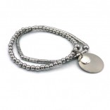 Bracelets en acier inoxydabels couleur argent ou or, bracelets faits main en acier